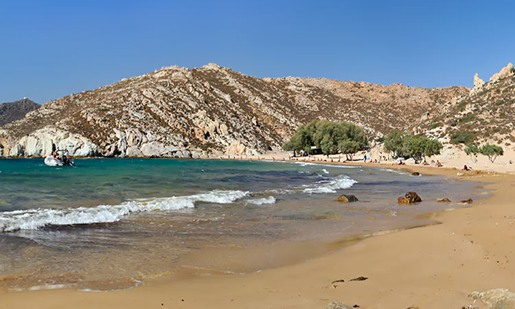 Psili Ammos beach, Patmos Island Greece